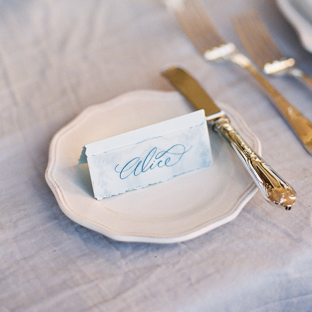 Modern Calligraphy Style Place Card Modern Calligraphy Style Place Card